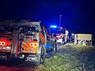 idi nkladnho vozu sjel v Micch do pkopu u silnice. (9. prosince 2025)