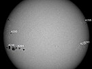 Takto evidovala slune�n� skvrnu 4294-4296 Americk� NASA.