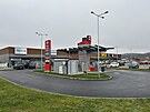 Retail Park v Roudnm na eskobudjovicku m i erpac stanici. (prosinec 2025)