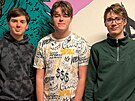 Kluci ze Zl�na: zleva Ond�ej Hlad, Michal Prat a Ond�ej Radovan Li���k,...