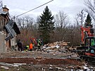 Zbouran polovina finskho dvojdomku v ostravsk kolonii Bedika. (8. prosince...