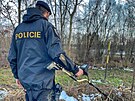 Policejn ptrn v potoce Olen na Frdecko-Mstecku, kde byla nalezena...