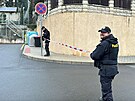 Policist� zasahovali ve Vojtov� ulici v pra�sk�ch Mod�anech, kde p�erostla...