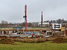 Stavba plaveckho baznu v Psku (3. prosince 2025).