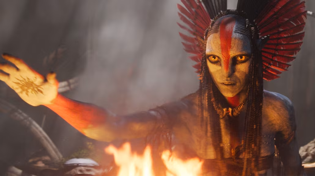 Snímek z filmu Avatar: Ohe� a popel