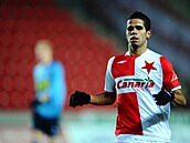 Tijani Belaid v dresu praské Slavie v roce 2009.