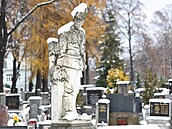 Pomník strámistra Frantika Schenka, kterého v roce 1911 zastelil lupi....