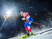 Vítzslav Hornig bhem sprintu v Östersundu