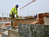 Stavba plaveckého bazénu v Písku (3. prosince 2025).