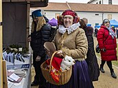 Muzeum v p�írod� v Rymicích na Krom��í�sku hostilo váno�ní jarmark. Lidé si...