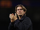 Kou Tottenhamu Thomas Frank po utkání proti Doncasteru.