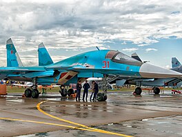 Ruský letoun Su-34 (29. srpna 2015)