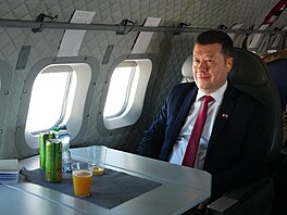 P�edseda Sn�movny Tomio Okamura (SPD) odlet�l na svou první zahrani�ní cestu na...