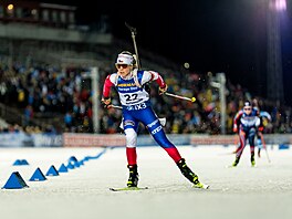Tereza Voborníková na trati vytrvalostního závodu.