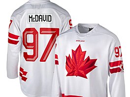 Bílý dres kanadských hokejist� pro olympijské hry 2026.