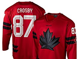 �ervený dres kanadských hokejist� pro olympijské hry 2026.