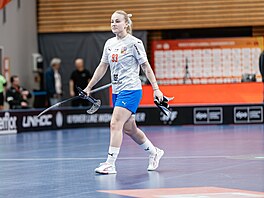 ...a stejn� jako v hokeji ob�as nevydr�í hrací nástroj. Na snímku dr�í zlomenou...