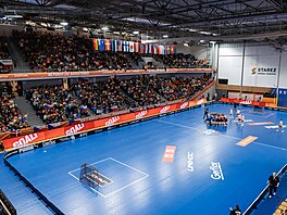 �eské zápasy se v Brn� odehrávají ve Starez Arén� Vodova. V p�ilehlé hale se...