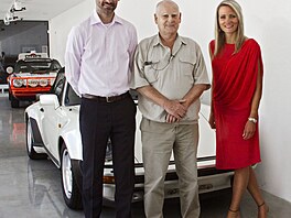 V roce 2012 ve Vratislavicích nad Nisou s Porsche 911 p�i otev�ení památníku...