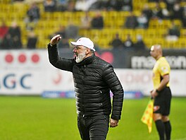 Slávistický kou� Jind�ich Trpi�ovský b�hem utkání s Teplicemi.