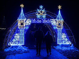 Sv�telná zahrada Winter World na hradeckém leti�ti (8. prosince 2025)