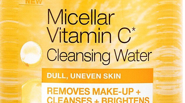 Rozjas�uj�c� micel�rn� voda s vitaminem C, bez oplachov�n�, vhodn� i pro citlivou ple�, cena 220 K�