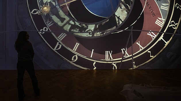 V�stavu otev�r� velkoform�tov� projekce z perspektivy orla, kter� l�t� nad Prahou po povodni v roce 1784. Ukazuje, jak m�sto vypadalo v Langweilov� dob�. (2. prosince 2025)