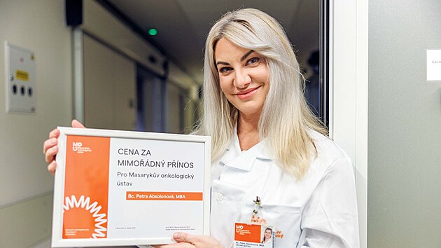 Petra Absolonov� byla za sv�j p��stup k pacient�m ocen�na.