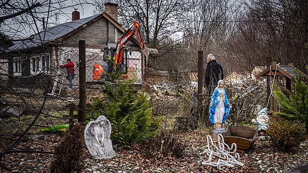 Ostravsk� kolonie Bed�i�ka pot�, co padl posledn� objekt ze sou�asn� vlny demolic� finsk�ch domk�. (8. prosince)