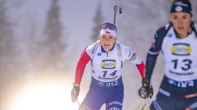 Lucie Charv�tov� b�hem st�hac�ho z�vodu v �stersundu.