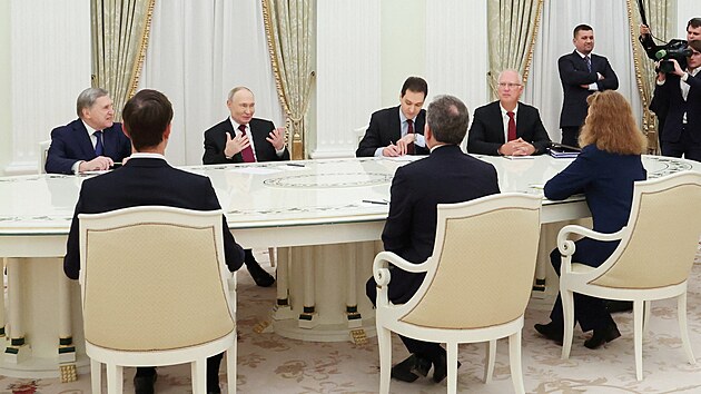 Americk� zmocn�nec Steve Witkoff jednal v Moskv� s rusk�m vl�dcem Vladimirem Putinem. (2. prosince 2025)