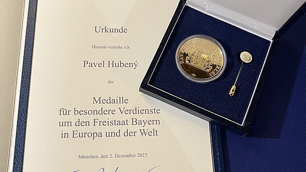 Pavel Huben pevzal Bavorskou evropskou medaili.
