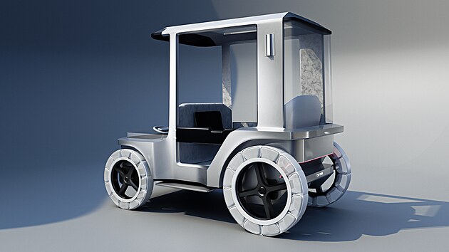 Sv�teln� detail na sloupku vozu symbolizuje lucernu.