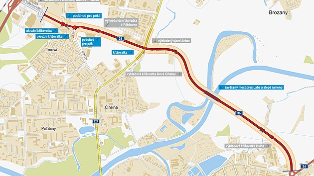 Severov�chodn� obchvat Pardubic