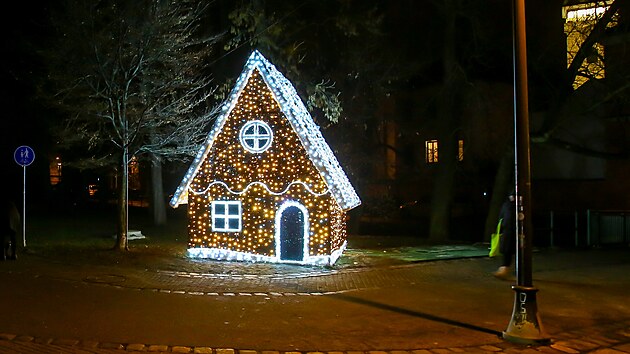 Chaloupka v parku Na Sadech.