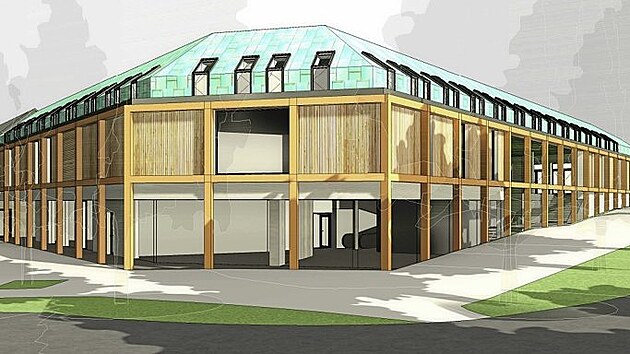 Developei ze spolenosti Fuertes chtj na parcele po zbouranm hotelu Na Rku respektovat charakter pvodn budovy s vraznm nrom. Takto by novostavba dle vizualizace mohla vypadat.