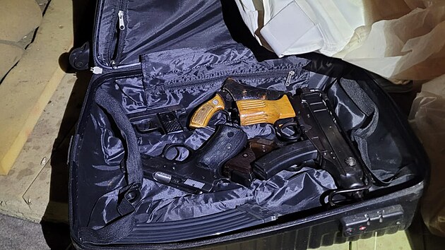 Razie na Plzeňsku. Celníci s policisty našli drogy, samopal i minu, muž je ve vazbě