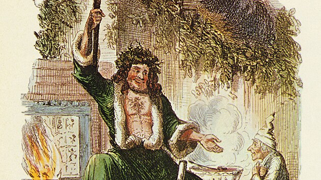 Otec V�noc byl jedn�m z p�edobraz� Santy Clause. P�vod m� v Anglii 15. stolet�. V�t�inou byl zobrazov�n jako mu� ve st�edn�m v�ku v bohat�m ko�e�inov�m od�vu. Teprve v 17. stolet� se z n�ho stal sta��k.