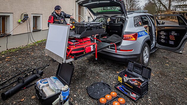 Nov vozidlo pro velitele policie disponuje specilnm vybavenm.