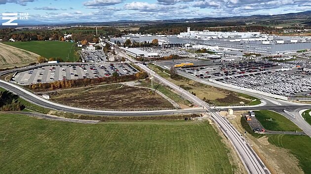 Modernizace kolej a nov zastvka Solnice pmo u brny automobilky koda Auto.