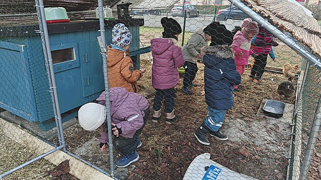 Slepiky pinej radost nejen dtem ze kolky, ale i lidem z okol. (27. listopadu 2025)