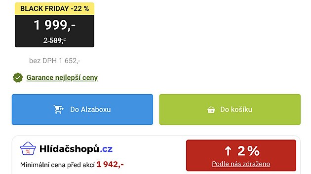 Sleva na jednom z prodejc� byla podle Hl�da�e e-shop� nakonec ni��� ne� se...