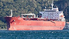 Ropný tanker Mersin v Boporu (13. srpna 2025)