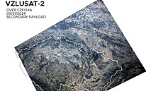 Takto zachytila dru�ice VZLUSAT-2 z ob�né dráhy snímek �eské republiky.