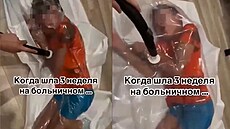 Ruská blogger zavela své dít do vakuového pytle a vysála vzduch