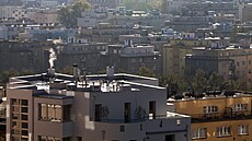 Pohled ze Steovic na bytové domy v Praze Bevnov, ilustraní snímek. (17....