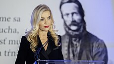 Slovenská ministryn� kultury Martina �imkovi�ová (25. listopadu 2025)