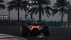 Lando Norris z McLarenu bhem Velké ceny Abú Zabí.