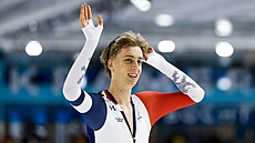 Rychlobrusla Metodj Jílek po závod na 10 000 metr v rámci Svtového poháru...