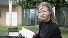 Studentka Patricie �perková z Brna ve Velké Británii.